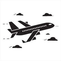 airplane flying over the clouds