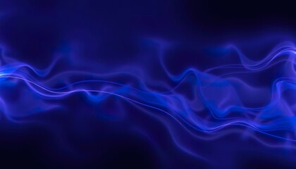 Obraz premium Abstract Blue Wave Energy Flow Design