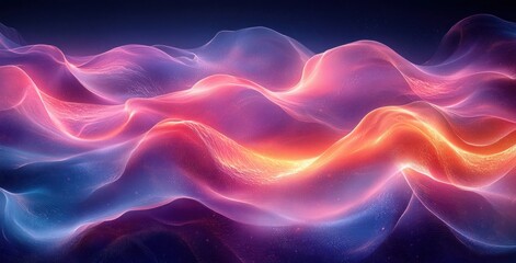 Fototapeta premium Abstract Energy Flow Waves Dynamic Light Gradient Background