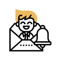 Warning attention icon symbol vector image Illustration