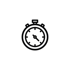 Stopwatch vector icon. timer sign vector	