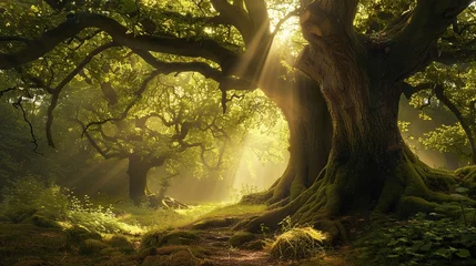 An ancient sacred grove protected by druids