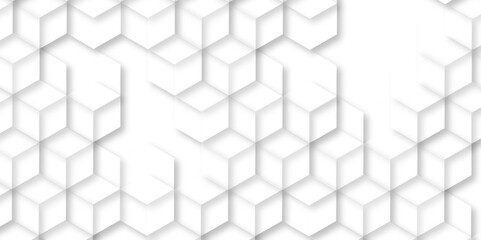 Abstract white background with hexagons . white Hexagonal Background Luxury White Pattern seamless bright white abstract honeycomb background 3D Futuristic abstract geometric mesh cell texture.	
