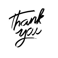 Obraz premium Thank You calligraphy Vector illustration