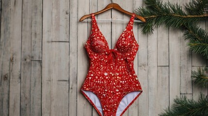 Swimsuit new year background