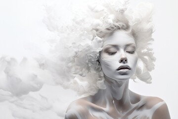 Naklejka premium angel isolate on a white background