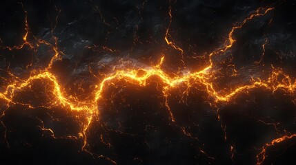 electric orange lightning striking across a dark background, creating a dramatic and energetic visual, emphasizing power and dynamic movement in abstract form