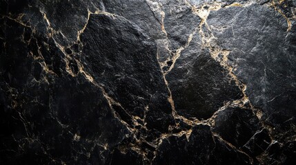 elegant black stone surfaces reflecting light, showcasing rich textures and deep colors, offering an allure that's both modern and timeless, perfect for design inspiration