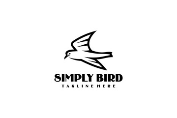 Obraz premium Beautiful Bird Animal Logotype Nature Wildlife Logo Design