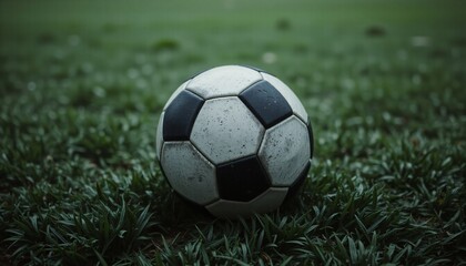 Soccer Ball on Green Grass Field - High Quality Image for Sports, Football, Outdoor Training, Sports Equipment, Football Game