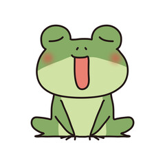 歌っている蛙