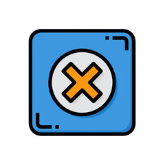 Obraz premium Warning attention icon symbol vector image Illustration