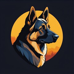 GERMAN shepherd Vector