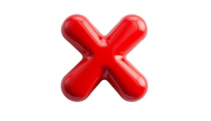 Fototapeta premium red cross mark