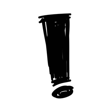 recommend clip art: Set of grunge sketch exclamation marks. Vector illustration.
