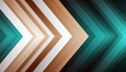 Obraz premium Abstract Teal Brown Arrow Geometric Background Design