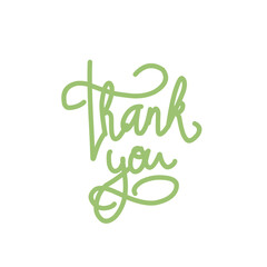 Thank You Hand Writing Colorful