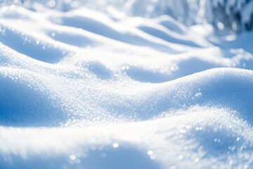 Obraz premium The winter space of snow is of extremely high quality. Generative Ai