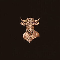 Fototapeta premium bull logo vector illustration