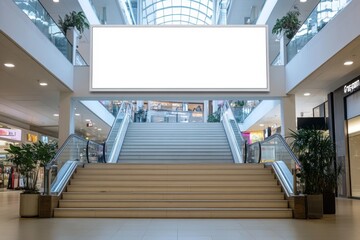 Grand Staircase Mall Billboard Mockup 
