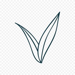 Naklejka premium Hand drawn spring flowers illustration. floral illustration