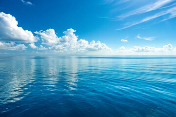 Beautiful calm ripples on deep blue ocean. Beautiful, calm ripples on deep blue ocean on a bright sunny day