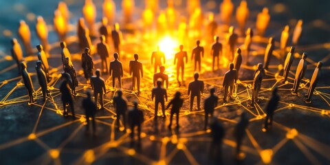 Fototapeta premium Leadership that Values Collaboration Results in Successful Business Outcomes through Team Integration and Effective Communication