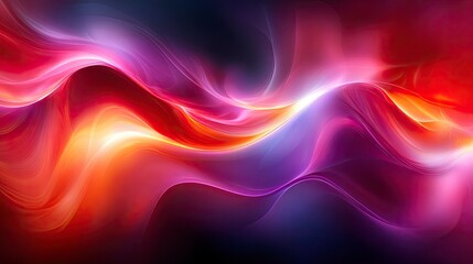 Obraz premium Colorful waves of light in abstract design