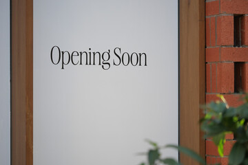 Exciting Storefront Announcement We Will Be Opening Soon with Signage Displayed