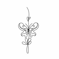 butterfly on white background