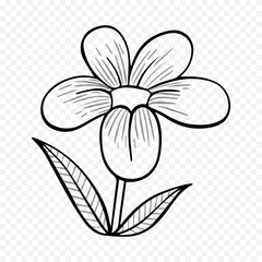 Fototapeta premium Hand drawn spring flowers illustration. floral illustration