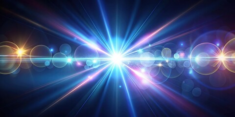 Shiny optical lens flares bouncing off lights in an abstract background , optical lens, flares, shiny, lights
