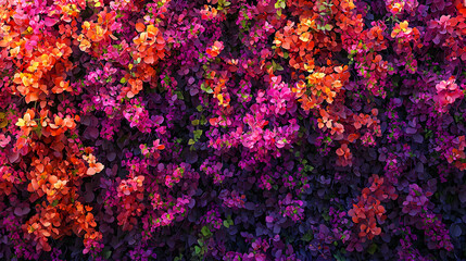Obraz premium Vibrant Bougainvillea Cascading on a Wall