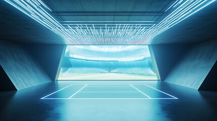 Obraz premium Futuristic Modern Stadium Interior Design