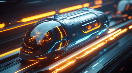 Hypersonic Futuristic Train of the Future