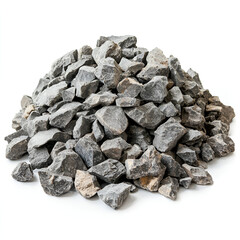 Construction material usage quarry site image of gravel industrial environment top-down view raw materials for building projects