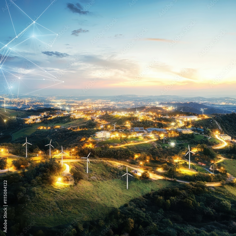 Poster optimizing smart energy grid management visualizing distributed renewable infrastructure data in urb