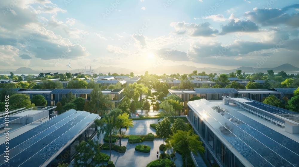 Poster implementing renewable energy microgrids a sustainable infrastructure solution for urban environment