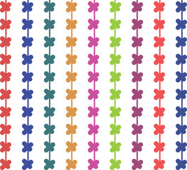 Obraz premium Colorful hanging decorations with crosses or butterflies.