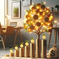 Wealth Blossoms - A Symbolic Journey of Financial Growth