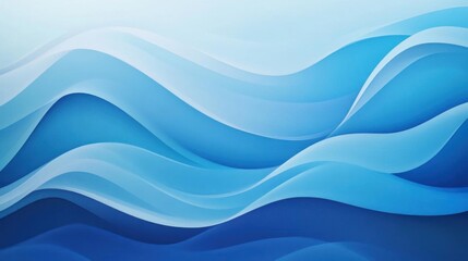 Abstract Blue Waves Flowing Seamlessly,  Background Design. Perfect for websites, presentations, and more!