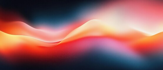 Obraz premium Abstract Art Smooth Gradients Warm Cool Colors Minimalist Design Glowing Edges Soft Light Dynamic Background