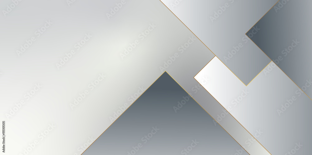 Poster Simple Grey, blue Silver Box Rectangle abstract Background. Space futuristic design concept. Modern gradient background. layer element vector for presentation design template. Vector illustration.