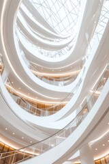 Fototapeta premium Architectural Masterpiece: Captivating Curves and Soaring Spaces