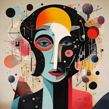 Dadaism inspired abstract art