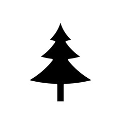 Obraz premium christmas tree glyph icon