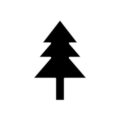 Fototapeta premium christmas tree glyph icon