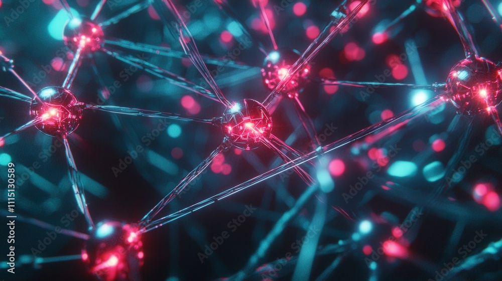 Poster Interconnected quantum nodes in a high-tech digital laboratory a futuristic perspective
