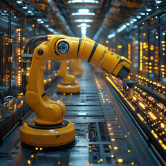 a factory made from robotic arms
