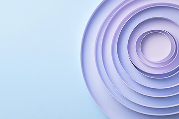 Lavender Harmony: Concentric Circles